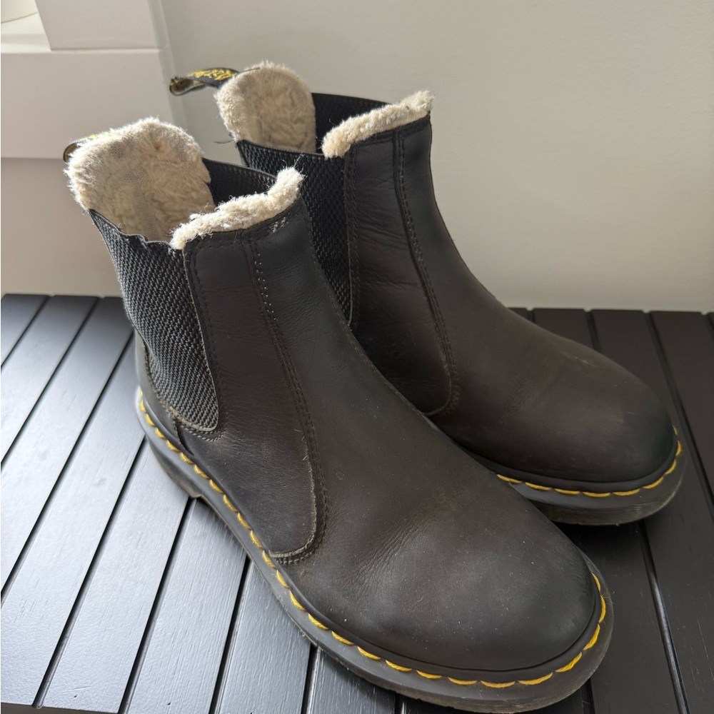Dr. Martens Black Chelsea Boots with Chunky Sole